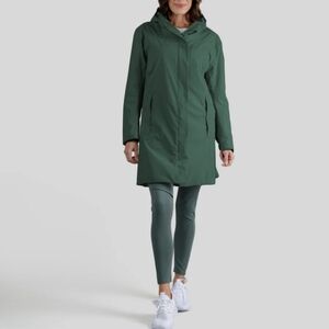 Oros  Women's Forest Green Trench Coat